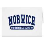 Norwich Connecticut College Style tee shirts Greeting Card