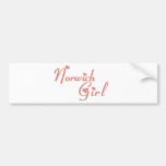 Norwich Girl tee shirts Bumper Stickers