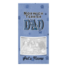 Norwich Terrier DAD Photo Cards
