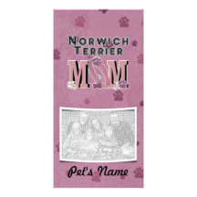 Norwich Terrier MOM Photo Greeting Card