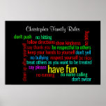 Nos règles de famille posters