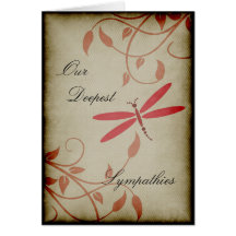 Nos sympathies plus profondes carte de vœux