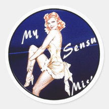 NOSE ART ROUND STICKER