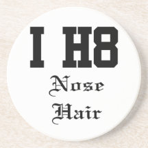 nosehair drink coasters