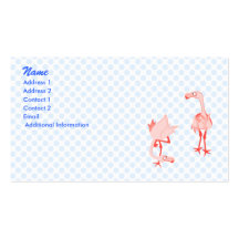 Nosey flamingo business cards