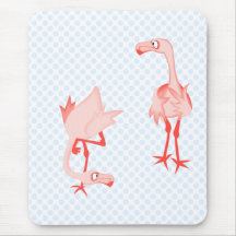 Nosey flamingo mouse mats