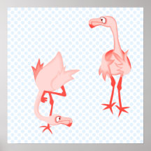 Nosey flamingo posters