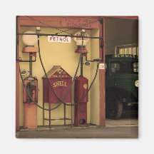 Nostalgic Gas Station Magnets