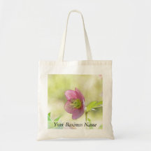 Nostalgic Hellebore Flower Art Canvas Bags