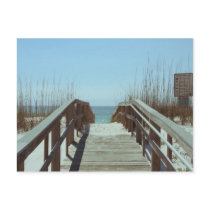 Nostalgic Old Beach Access Pensacola Beach Postcard