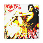 Nostalgic Seduction - Vintage Retro magnets