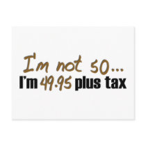 Not 50 $49.95 Plus Tax
