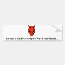 Not a Devil Worshiper Bumper Sticker