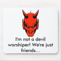 Not a Devil Worshiper Mousepad mousepads