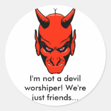 Not a Devil Worshiper Stickers