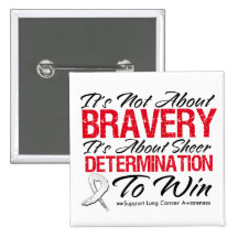 Not About Bravery - Lung Cancer Pins