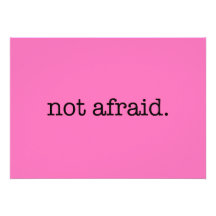 Not Afraid Inspirational Bravery Quote Template Announcement