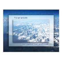 Not Against Flesh and Blood Postcard