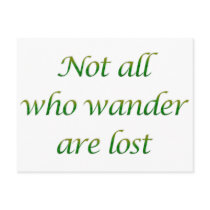 Not All Who Wander Postcard