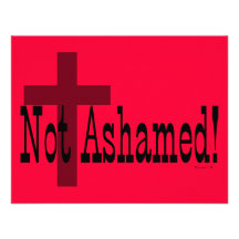 Not Ashamed! Romans 1:16 (with Cross) Personalized Invitation