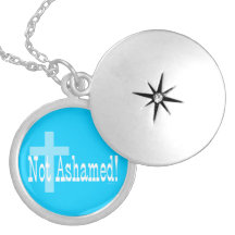 Not Ashamed! Romans 1:16 (with Cross) Locket