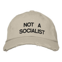 NOT ASOCIALIST EMBROIDERED BASEBALL CAPS