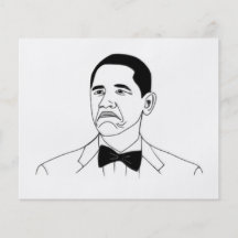 Not Bad Barack Obama Rage Face Meme Flyer Design