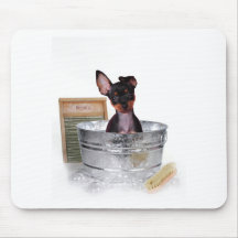 Not bath time again mouse pad