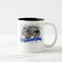 Not before noon! mugs