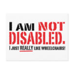 Not Disabled Postcard