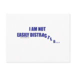 Not Easily Distracted Postcards