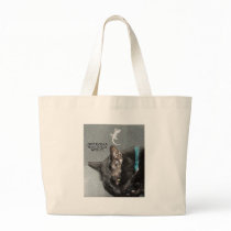 NOT EVEN A BUN TO GO WITH IT CANVAS BAGS