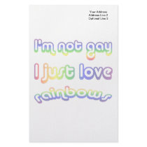 Not Gay But Love Rainbows