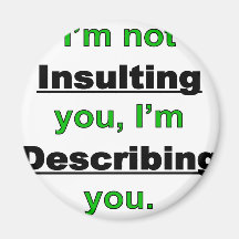 Not Insulting you Refrigerator Magnet