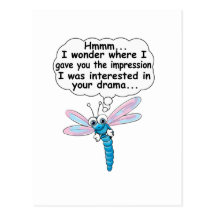 Not interested postcard