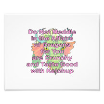 Not meddle pink dragon head photographic print