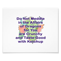Not meddle purple dragon head photo art