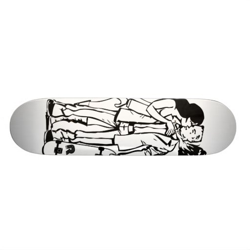 not-now-clear skate deck