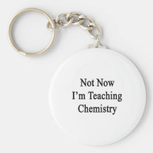 Not Now I'm Teaching Chemistry Key Chain