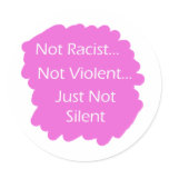 Not-Racist-Pink Sticker