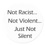 Not-Racist-White Sticker