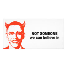 Not someone we can believe in picture card