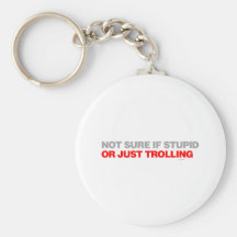 Not Sure If Stupid Or Just Trolling Keychain