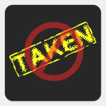 Not Taken Sticker