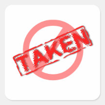 Not Taken Sticker