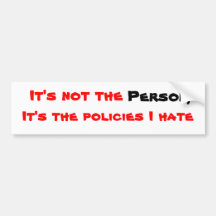 Not the Person Bumper Stickers