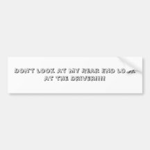 not the rear end bumper stickers