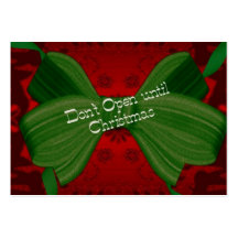 Not Until Christmas Recipe Cards Business Card Template
