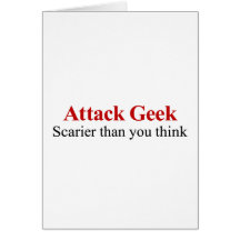 Not your average nerd (attack geek) card
