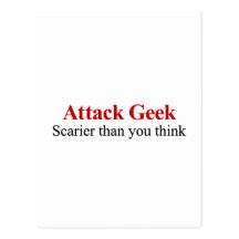 Not your average nerd (attack geek) postcard